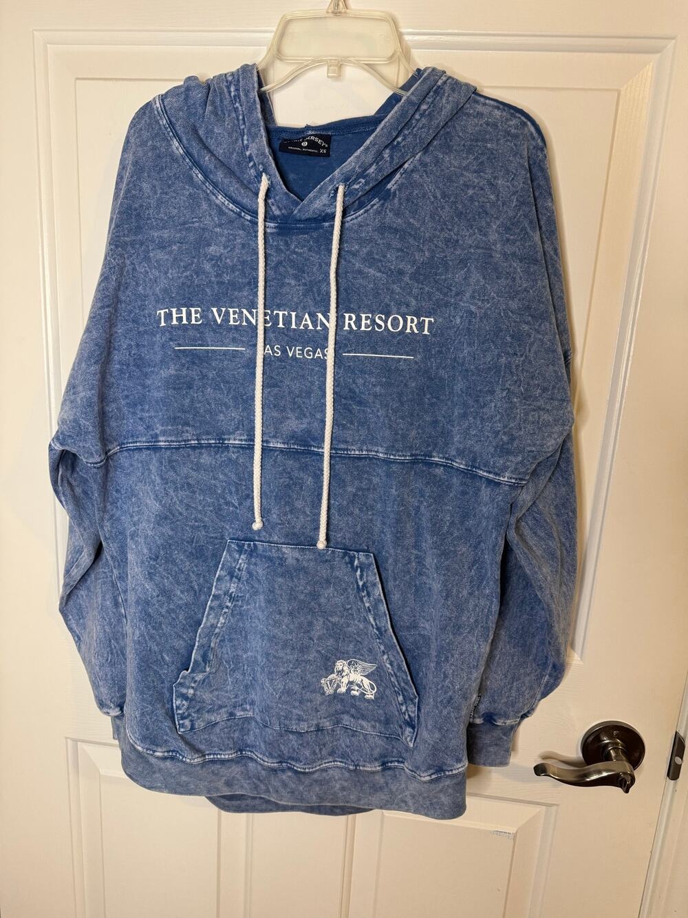 Spirit Jersey Las Vegas The Venetian Resort Logo Hoodie Sweatshirt Acid Blue XS